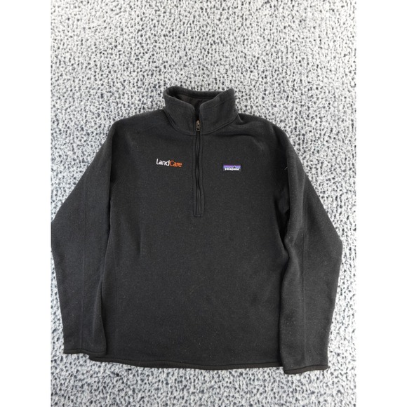Patagonia Better Sweater LandCare Fleece Quarter Zip Pullover Black Size L